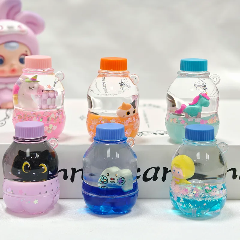 Llavero líquido de botella de coque