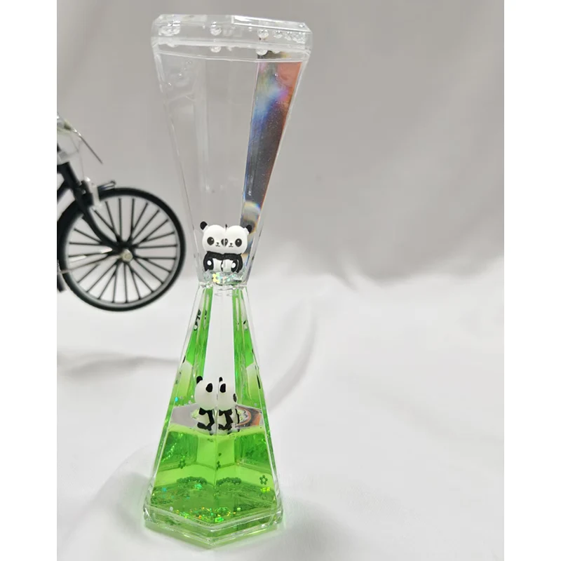 Hexagonal Liquid Hourglass Ornament