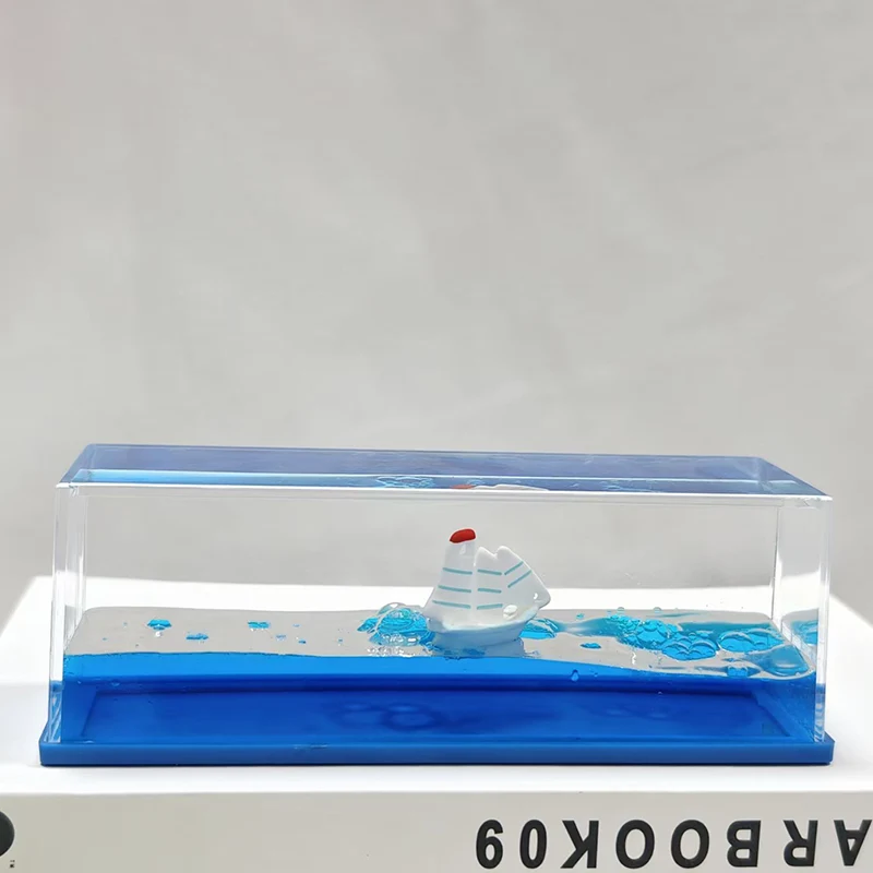 Rectangular Prism Liquid Desk Decoration