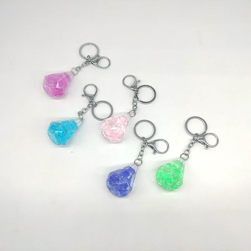 Small Diamond Quicksand Keychain