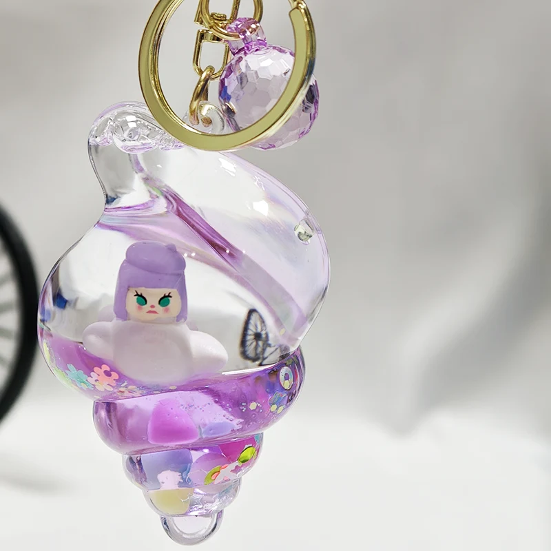 Conch Quicksand Keychain