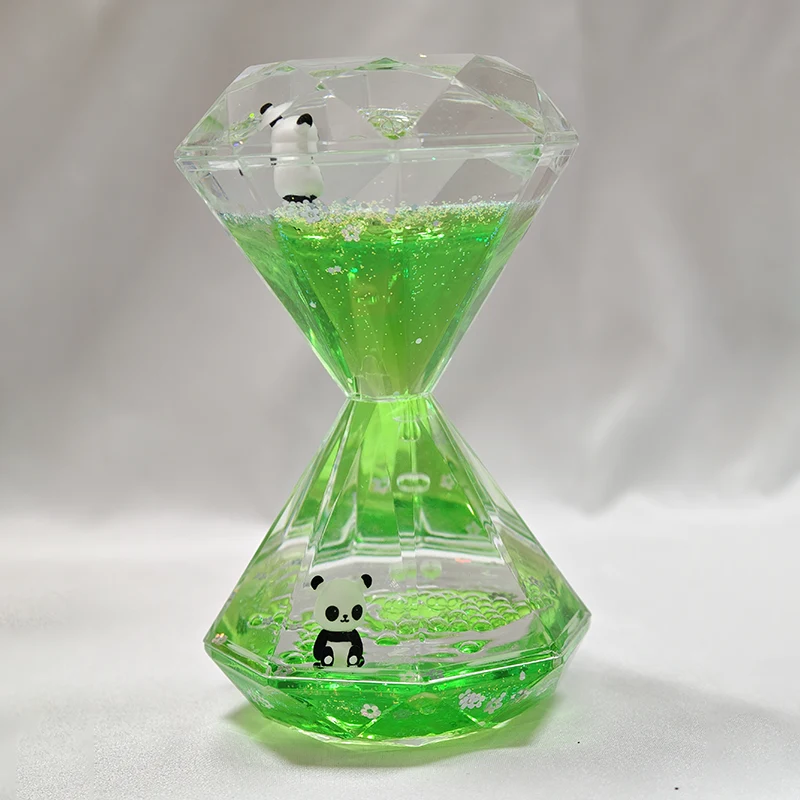 Large Diamond Liquid Hourglass Ornament